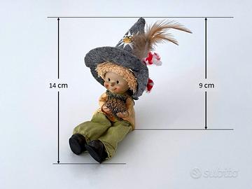 Figurina pastore alpino / elfo del bosco / gnomo