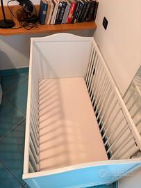 Lettino Ikea con materasso