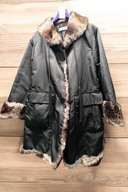 Giacca impermeabile con inserti di cincillà