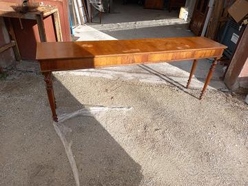 TAVOLO CONSOL ANTICO  NOCE 201X40CM
