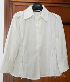 Camicia bianca con stringhe davanti e dietro Tg 42