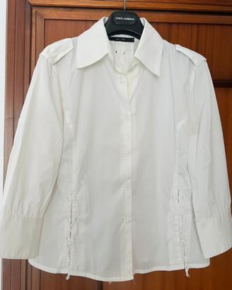 Camicia bianca con stringhe davanti e dietro Tg 42
