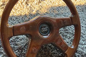 Volante auto in legno vintage per Audi 4 razze