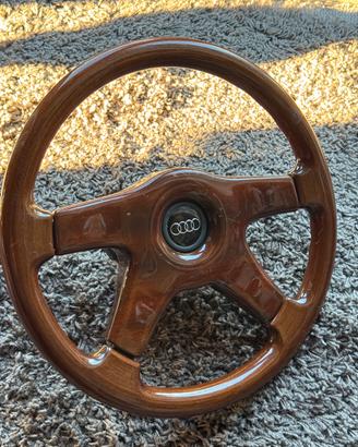 Volante auto in legno vintage per Audi 4 razze
