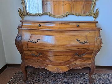 Camera completa legno di noce in stile veneziano
