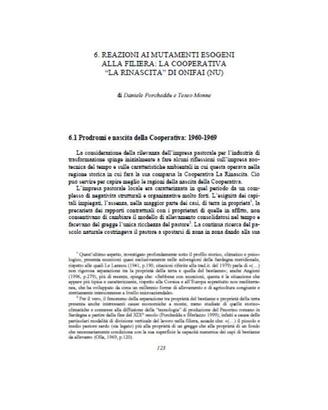 La Cooperativa “La Rinascita” di Onifai (NU)