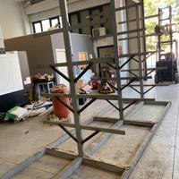 Struttura cantilever scaffalatura barre metallo