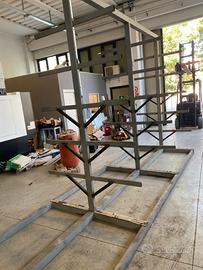Struttura cantilever scaffalatura barre metallo