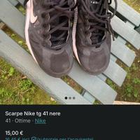 Scarpe nike tg 41.5nere