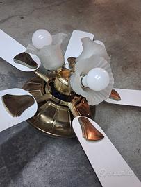 Lampadario ventilatore vintage 