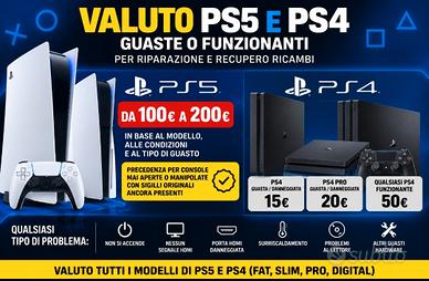  PS5 e PS4 guaste o funzionanti