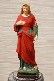 STATUA SANTA LUCIA 65M IN CEMENTO DIPINTO A MANO