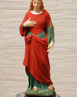 STATUA SANTA LUCIA 65M IN CEMENTO DIPINTO A MANO