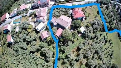 Villa con rustico e terreno