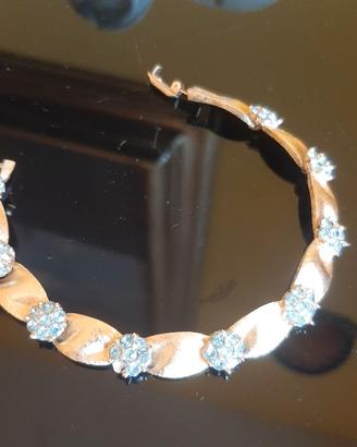BRACCIALE VINTAGE TRIFARI CON PIETRE ACQUAMARINA