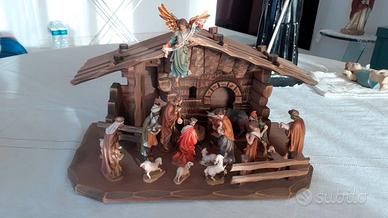 Presepe Ortisei Val Gardena vintage