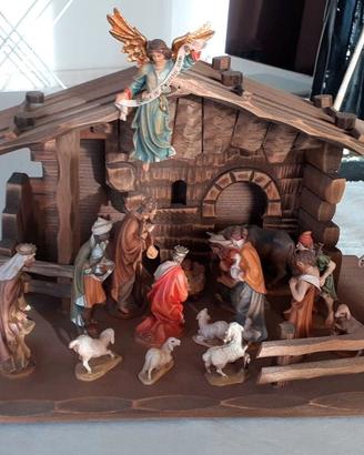 Presepe Ortisei Val Gardena vintage