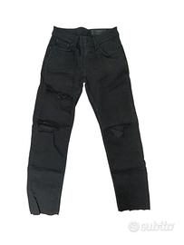 Jeans uomo strappati neri