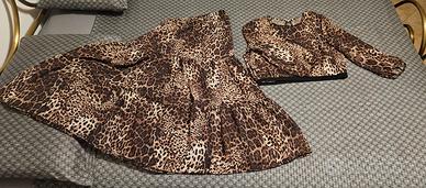gonna e maglia leopardato chiffon 