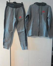 Tuta completa nike (grigia e nera)
