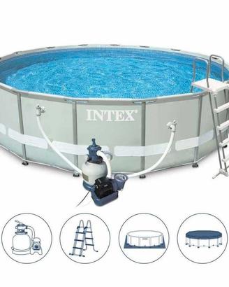 piscina Intex 5.50x1,32 rotonda con accessor