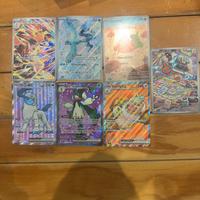 Lotto 7 Carte Pokemon Ar/Full Art