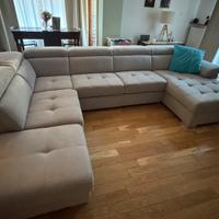 Divano letto contenitore doppia chaise longue