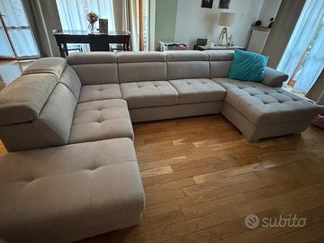 Divano letto contenitore doppia chaise longue