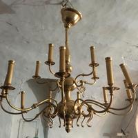 lampadario in ottone 
