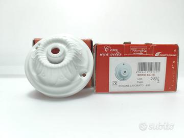 LE PROLUNGHE C'ERA UNA VOLTA ROSONE IN PORCELLANA