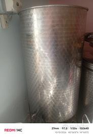 Cisterna acciaio inox 500 LT completa