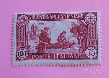 Regno 1931- Morte San Antonio- Denti 14- MH*