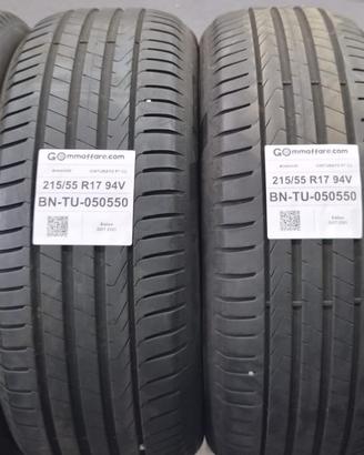 4 Pneumatici 215/55 R17 Pirelli Cinturato P7 C2