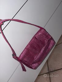 Borsa strass fucsia
