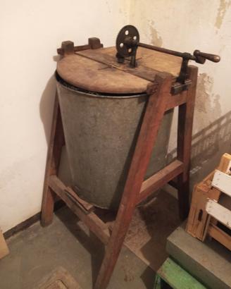 Smielatore manuale vintage legno-metallo completo