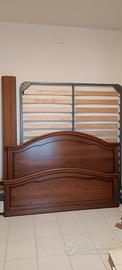 Letto matrimoniale noce già smontato