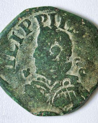 Moneta 1 Tornese Filippo IV Napoli 1636