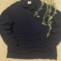 polo lacoste maniche lunghe blu