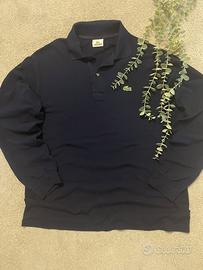 polo lacoste maniche lunghe blu