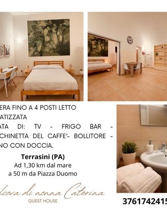 Camera con bagno privato nel cuore di Terrasini