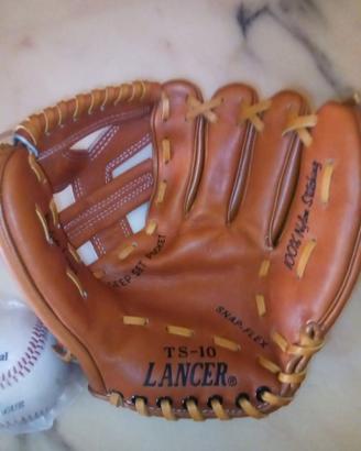 Guanto da baseball con palla