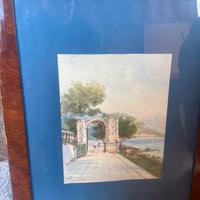 Acquarello firmato dal pittore Rino Fioretti