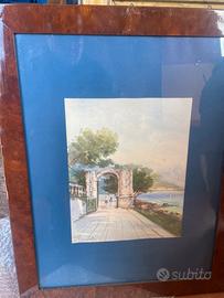 Acquarello firmato dal pittore Rino Fioretti