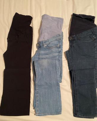 jeans premaman taglia 38-40 marca h&m