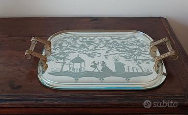 vassoio vetro Murano anni '70