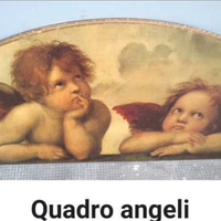 Quadro di legno con angeli