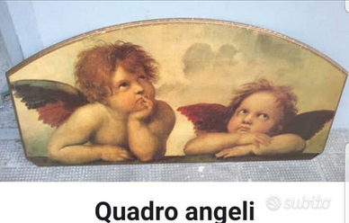 Quadro di legno con angeli