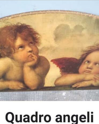 Quadro di legno con angeli