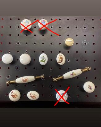 Pomelli e maniglie in ottone nuovi