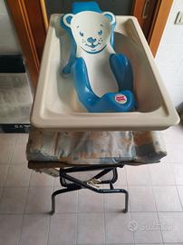 Fasciatoio pieghevole e vaschetta